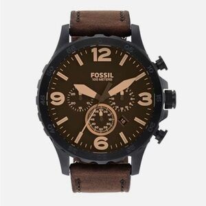 Fossil Watch Nate JR1487 Men's BROWN